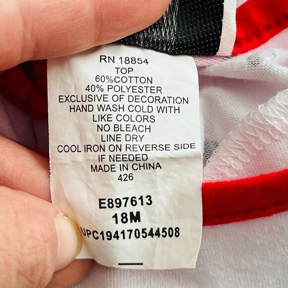 Rare Editions Heart Print Top Size 18M - Picture 7 of 7